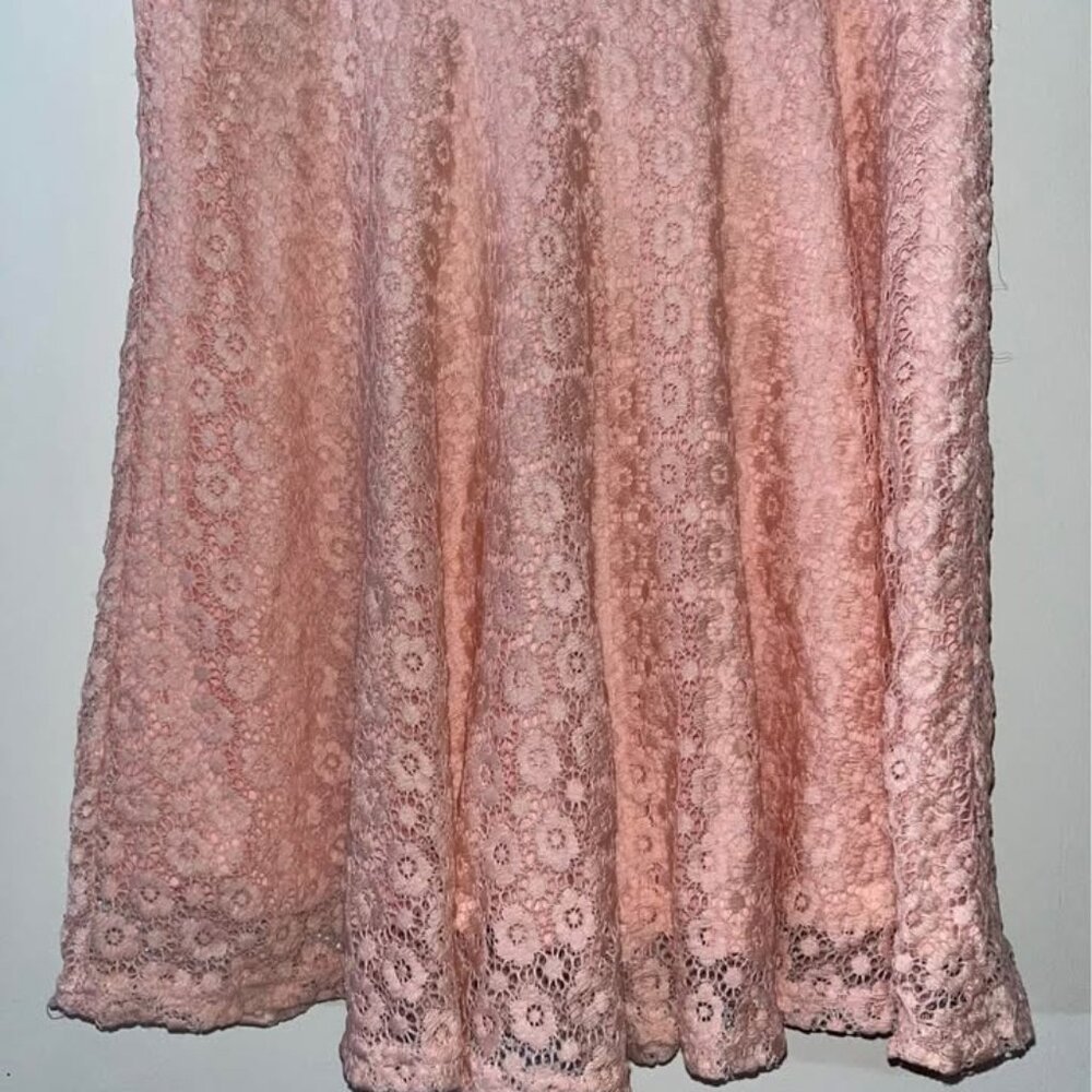 Pink Lace Dress by Iris, Juniors XL - Picture 4 of 12